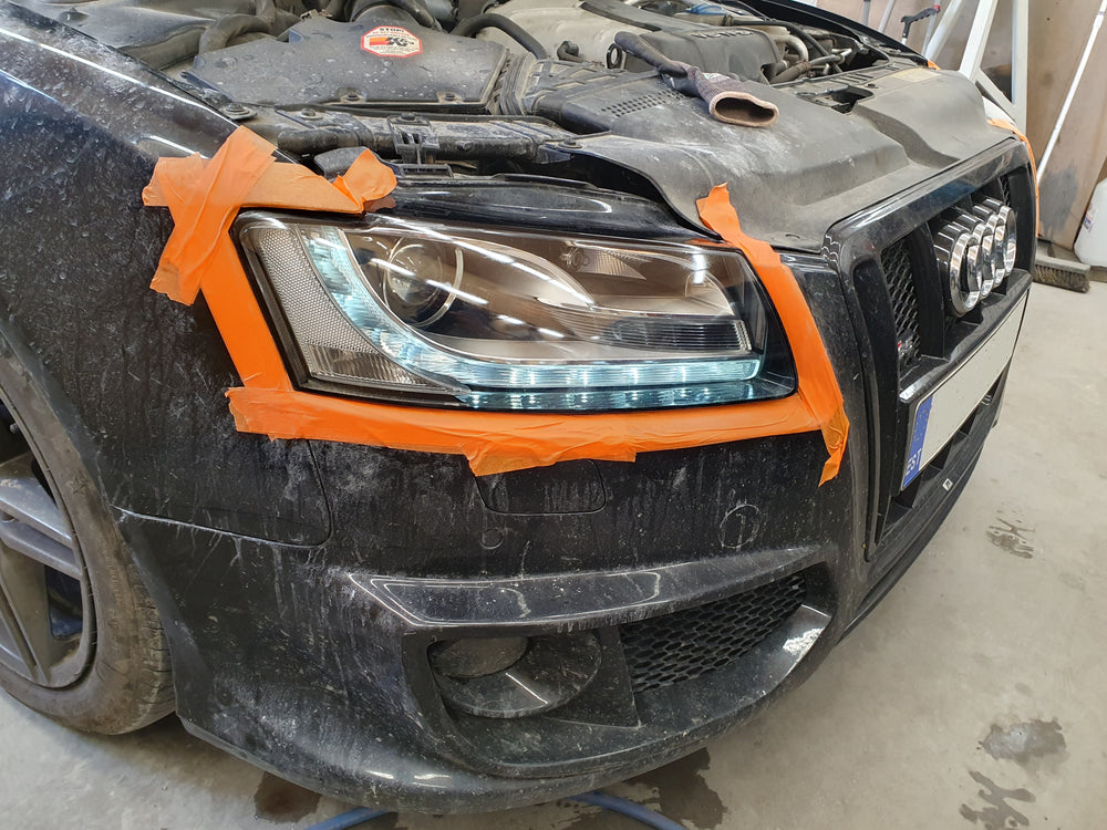 Audi: taastatud tulepind enne ümbritseva ala lõpppuhastust.